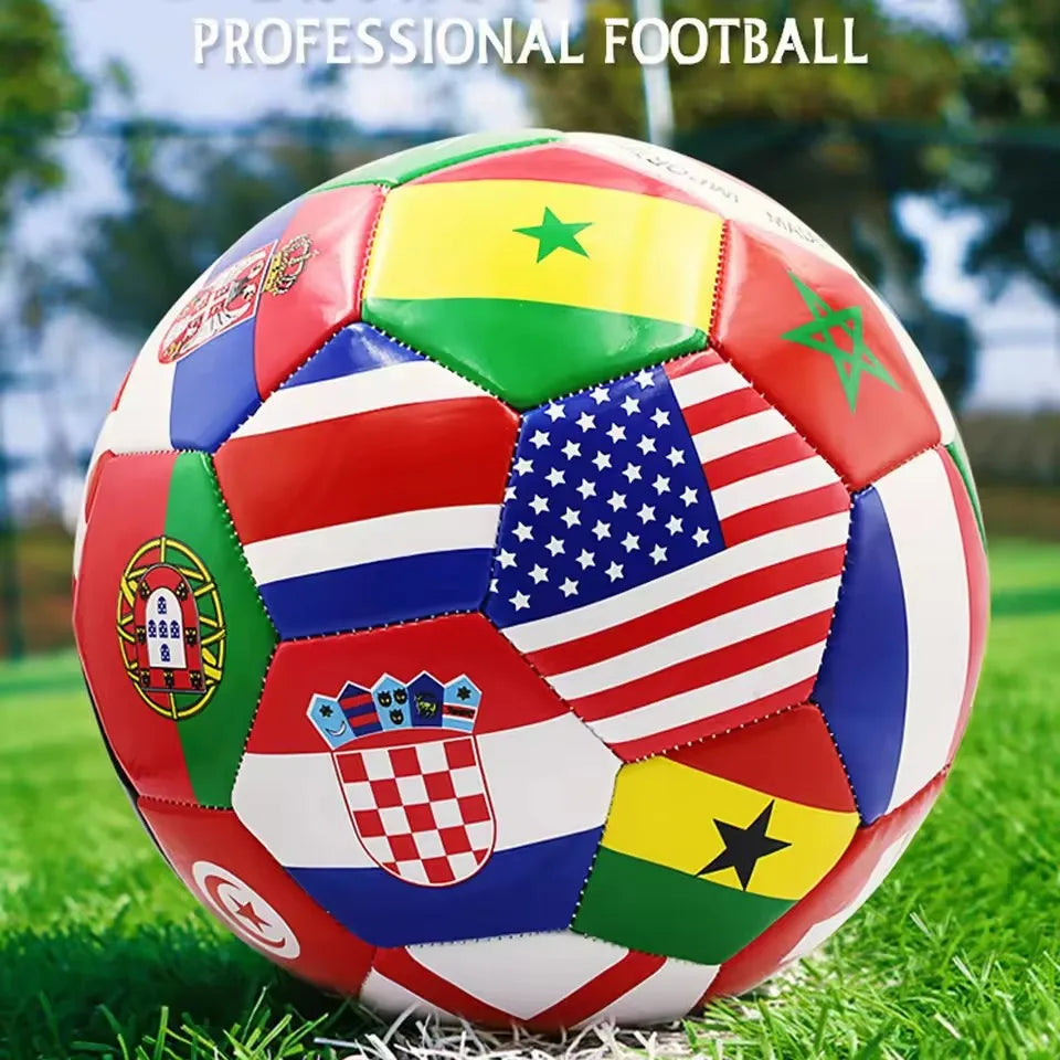 Flag Printed Training Soccer Ball