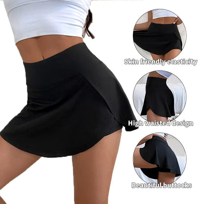 Women High Waist  Yoga Fitness Skirt
