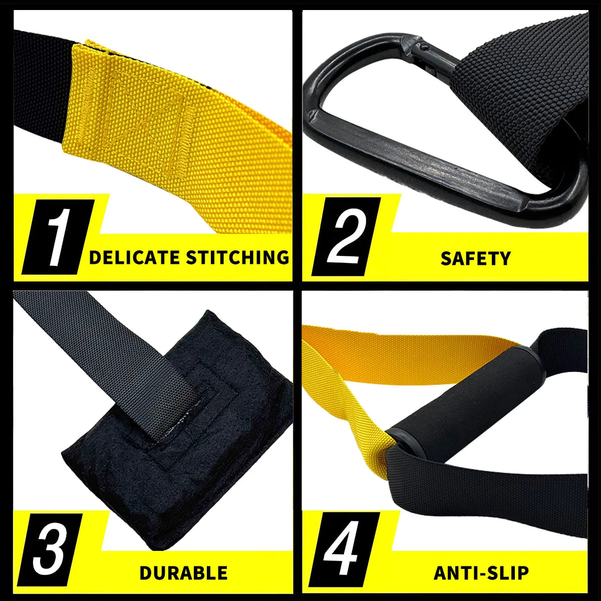 Suspension training belt with bungee for strength and home workouts