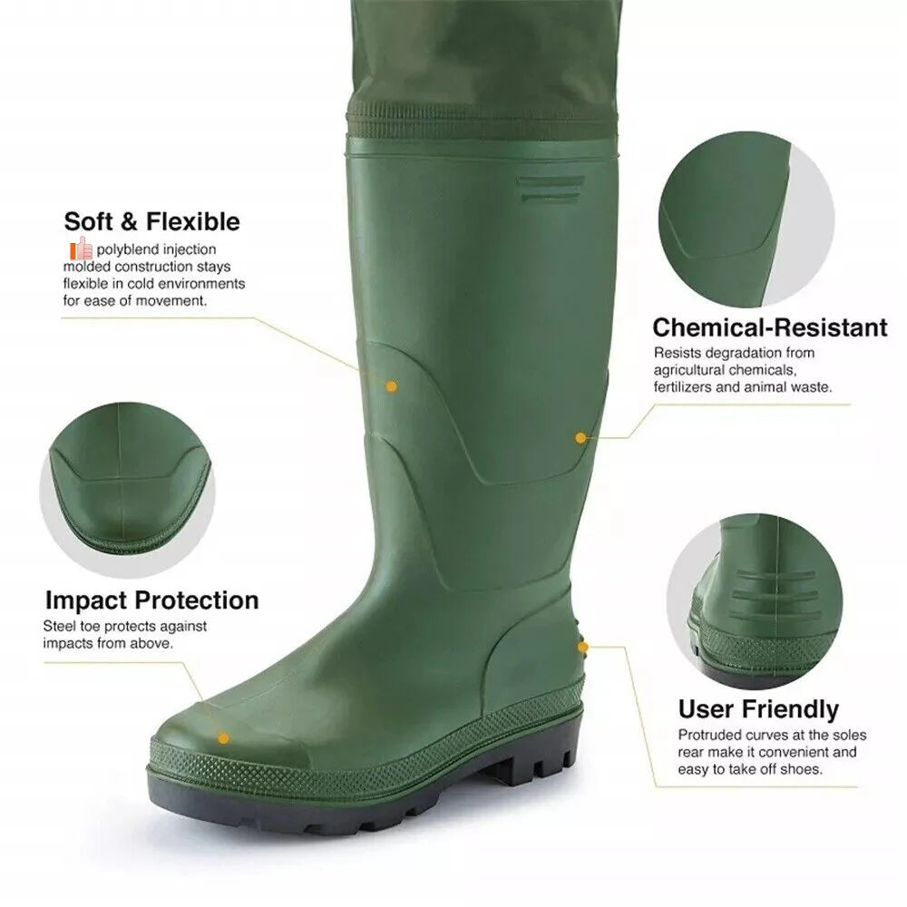 Waterproof Chest Waders With Boots
