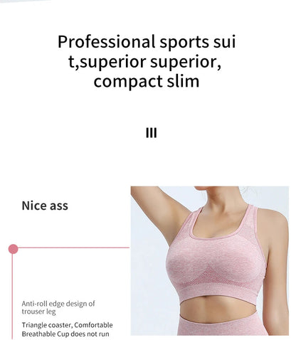 Women Sports Push Up Bra Fitness Yoga