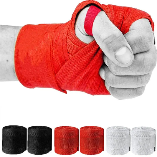 2 Rolls 2.5M Cotton Boxing Bandage Sports Strap