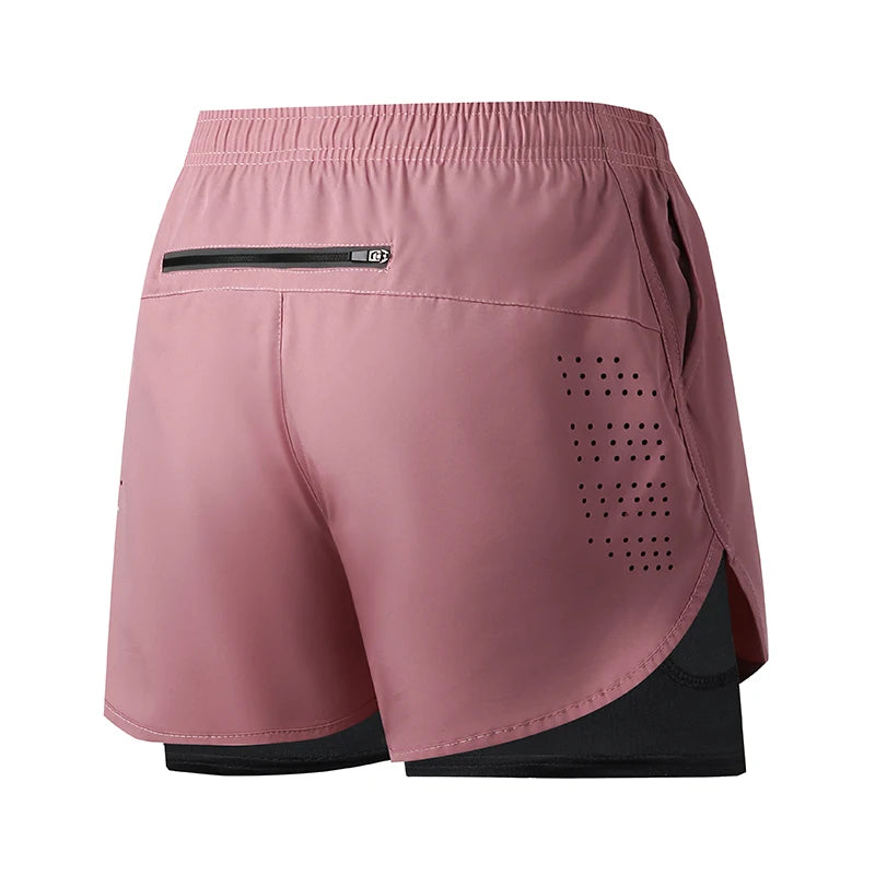 Quick-Dry Double Layer Running Shorts
