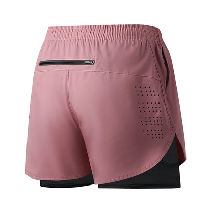 Quick-Dry Double Layer Running Shorts