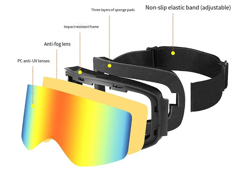 Skiing Snowboard Goggles Women Men