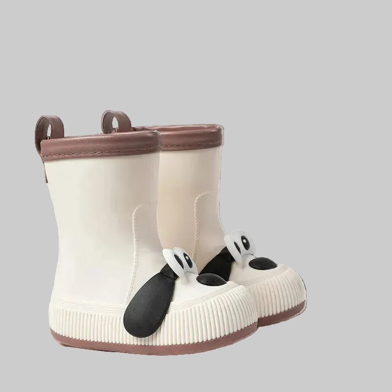 Puppy Pattern Warm Rain Boots