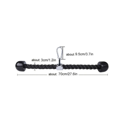 Tricep Pull Rope Push/Pull Gym Cable Attachment