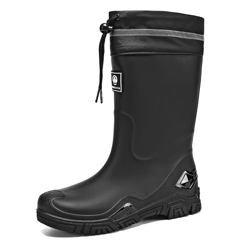 Waterproof Mid-Calf Rain Boots