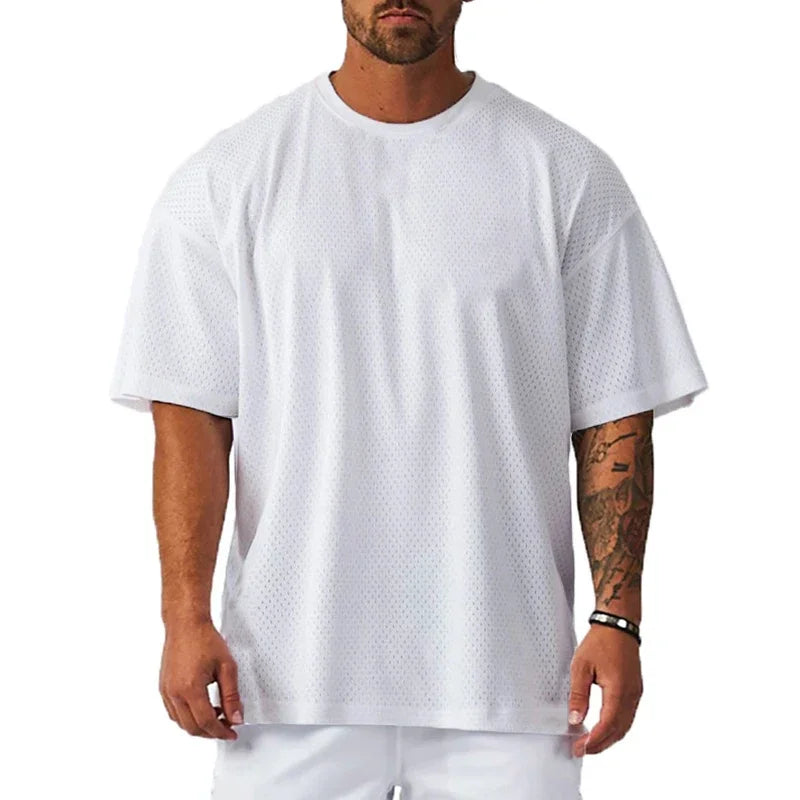 Men’s Oversized Mesh Gym T-Shirt