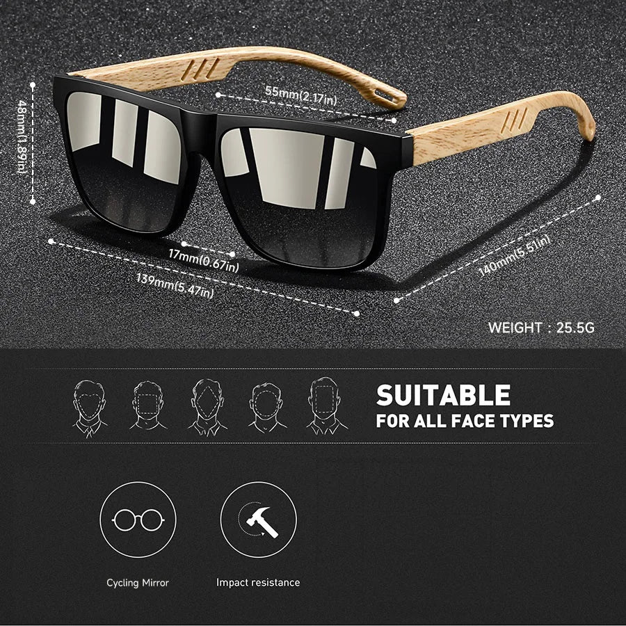 Vintage Square Frame UV400 Sunglasses