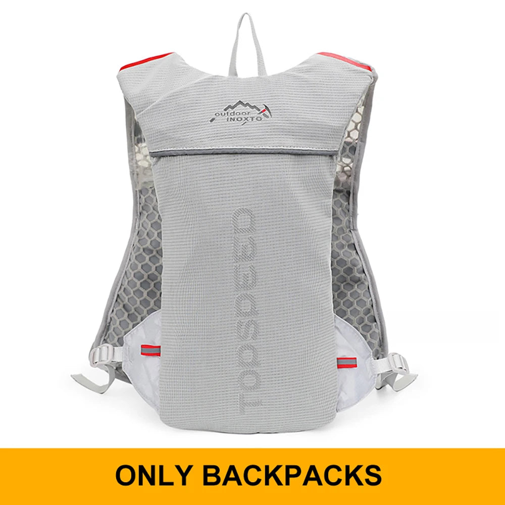 5L ultralight hydration running vest with 500ml bottle for trail and marathon