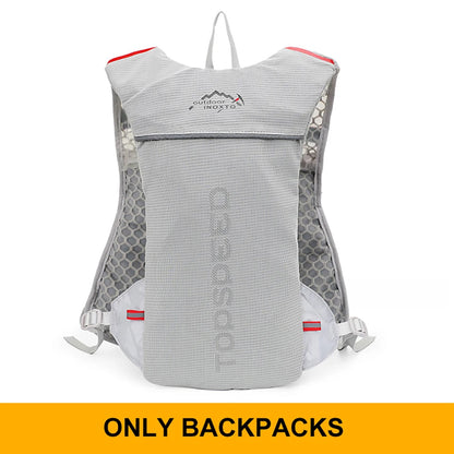 5L ultralight hydration running vest with 500ml bottle for trail and marathon