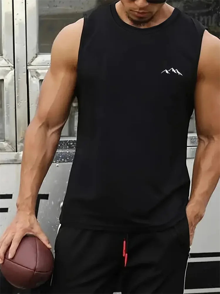 Men's Beach Print Tank Top