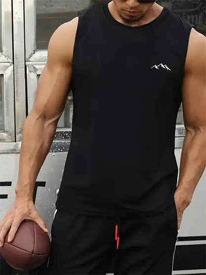 Men's Beach Print Tank Top
