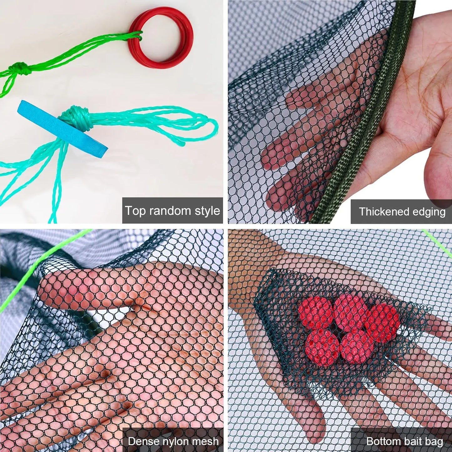 Large Foldable Drop Fishing Net