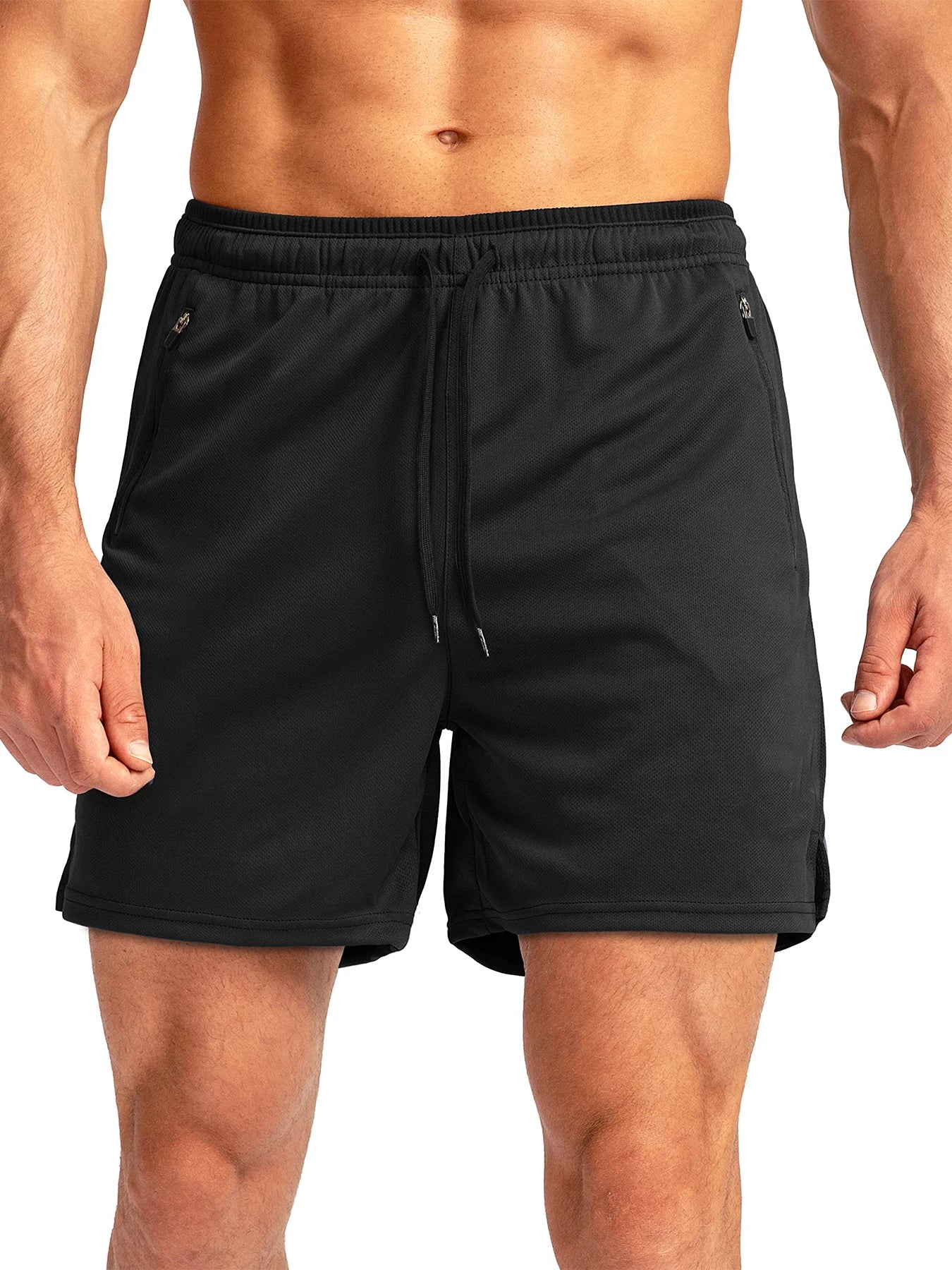Quick-Dry Athletic Shorts with Pockets