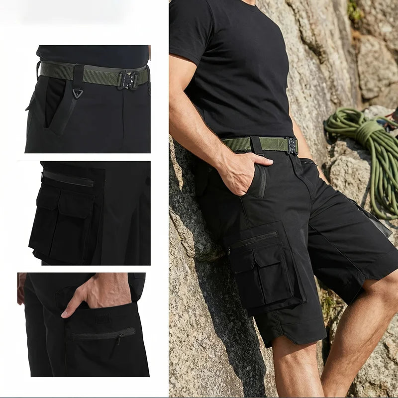 Tactical Multi-Pocket Cargo Shorts