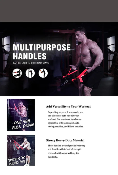 Tricep Pull Rope Push/Pull Gym Cable Attachment