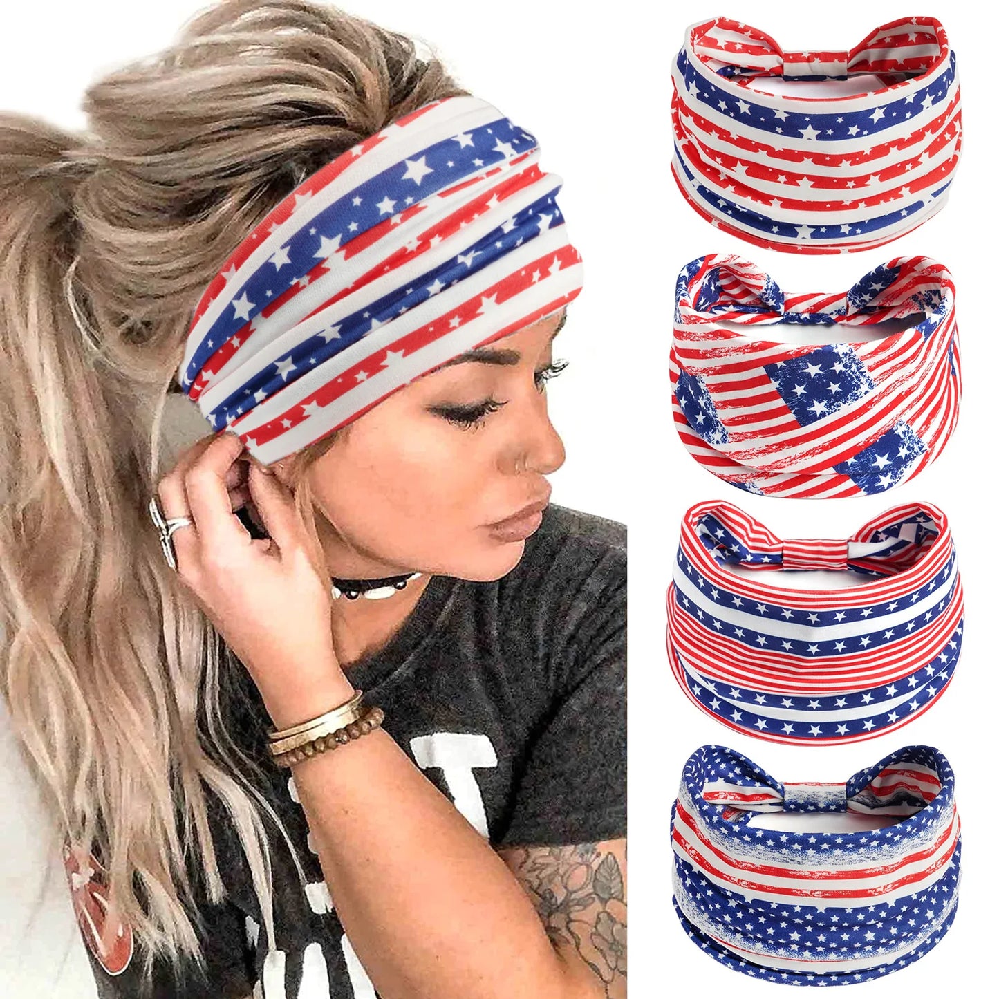 Patriotic American Flag Headband