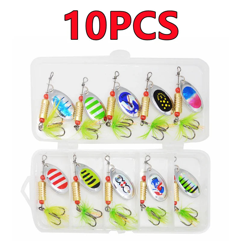 Metal Spoon Spinner Lure Set