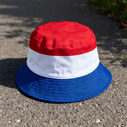 Reversible National Flag Bucket Hat