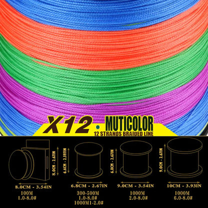 12-Strand Braided Fishing Line SuperStrong