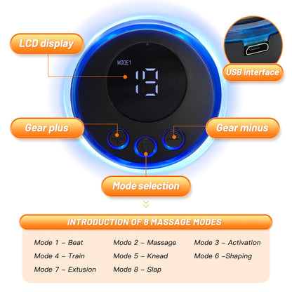 Wireless Abdominal Trainer Body Slimming Massager Fitness Trainer for The Muscles Exercise USB Charging Household Men Women