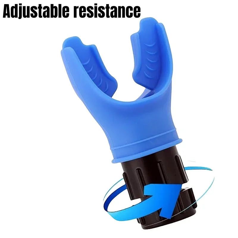 Breathing trainer mouthpiece for lung exercise and respiratory fitness