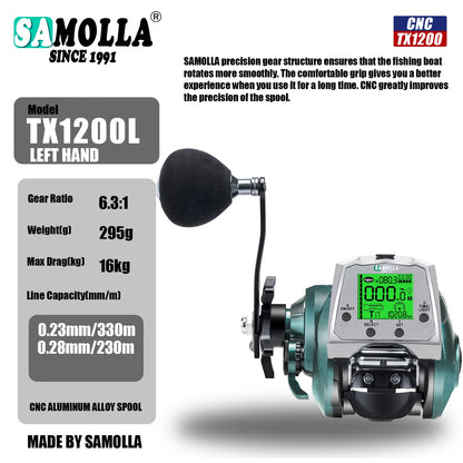 Electronic Fishing Reel USB Charging