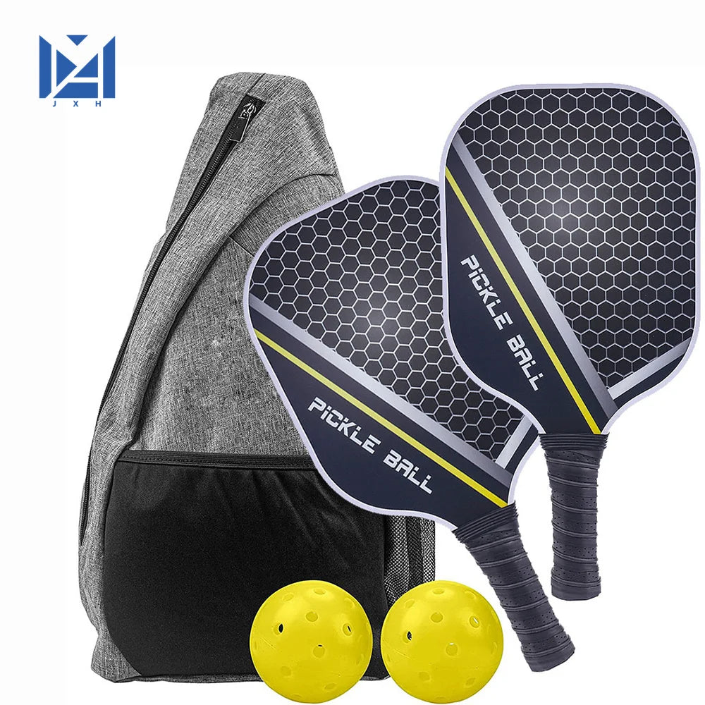 Pickleball Paddles Set-Graphite Carbon Fiber  Lightweight Racquets Set