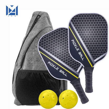 Pickleball Paddles Set-Graphite Carbon Fiber  Lightweight Racquets Set