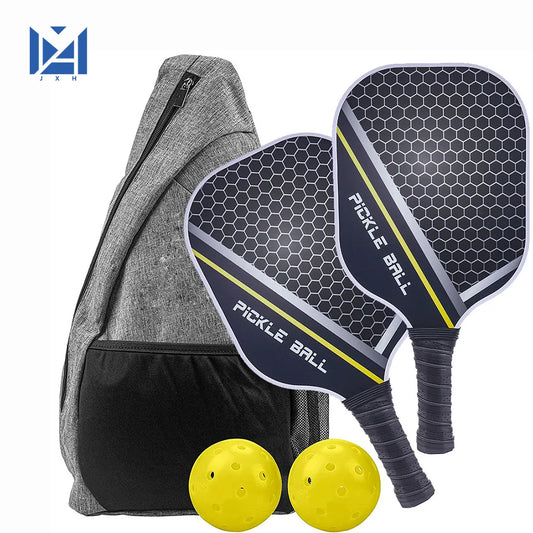 Pickleball Paddles Set-Graphite Carbon Fiber  Lightweight Racquets Set