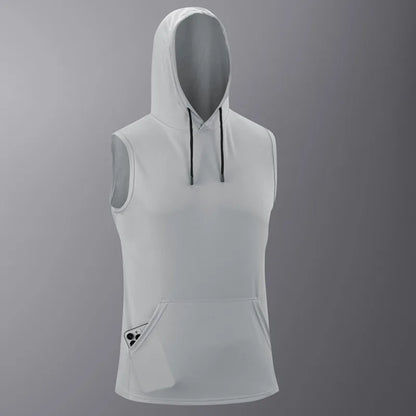 Quick-Dry Hooded Athletic Tank Top