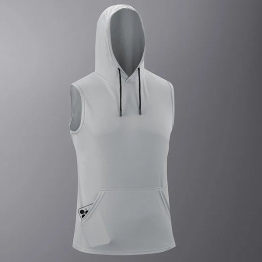 Quick-Dry Hooded Athletic Tank Top