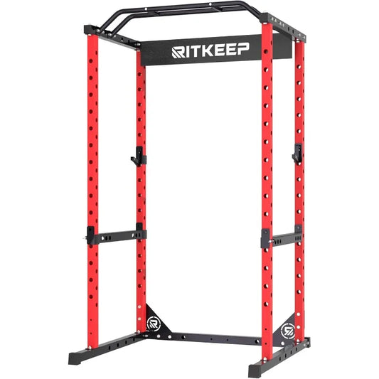 Strength Training Squat Rack with Multi-Grip Pull-Up Bar