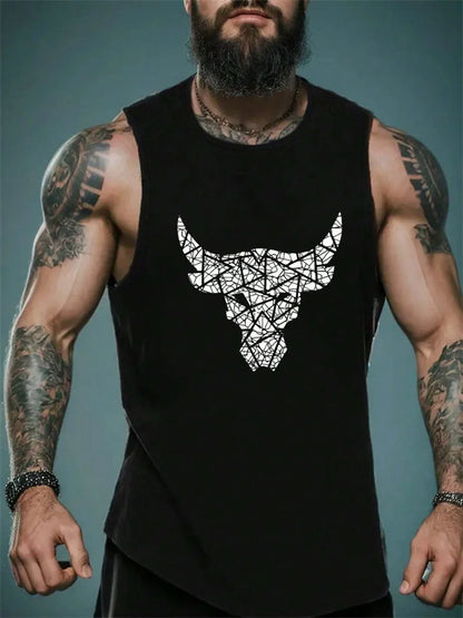 Men's Beach Print Tank Top