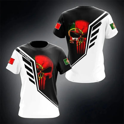 Portugal Flag 3D Graphic Tee