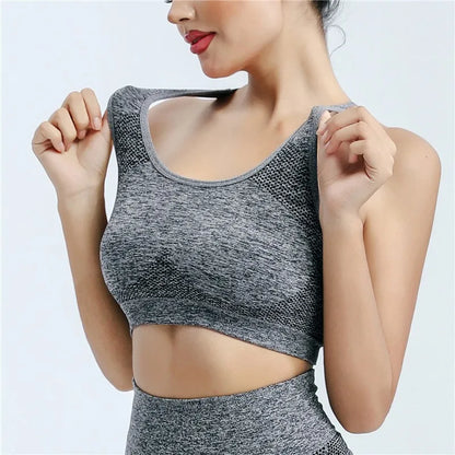 Women Sports Push Up Bra Fitness Yoga