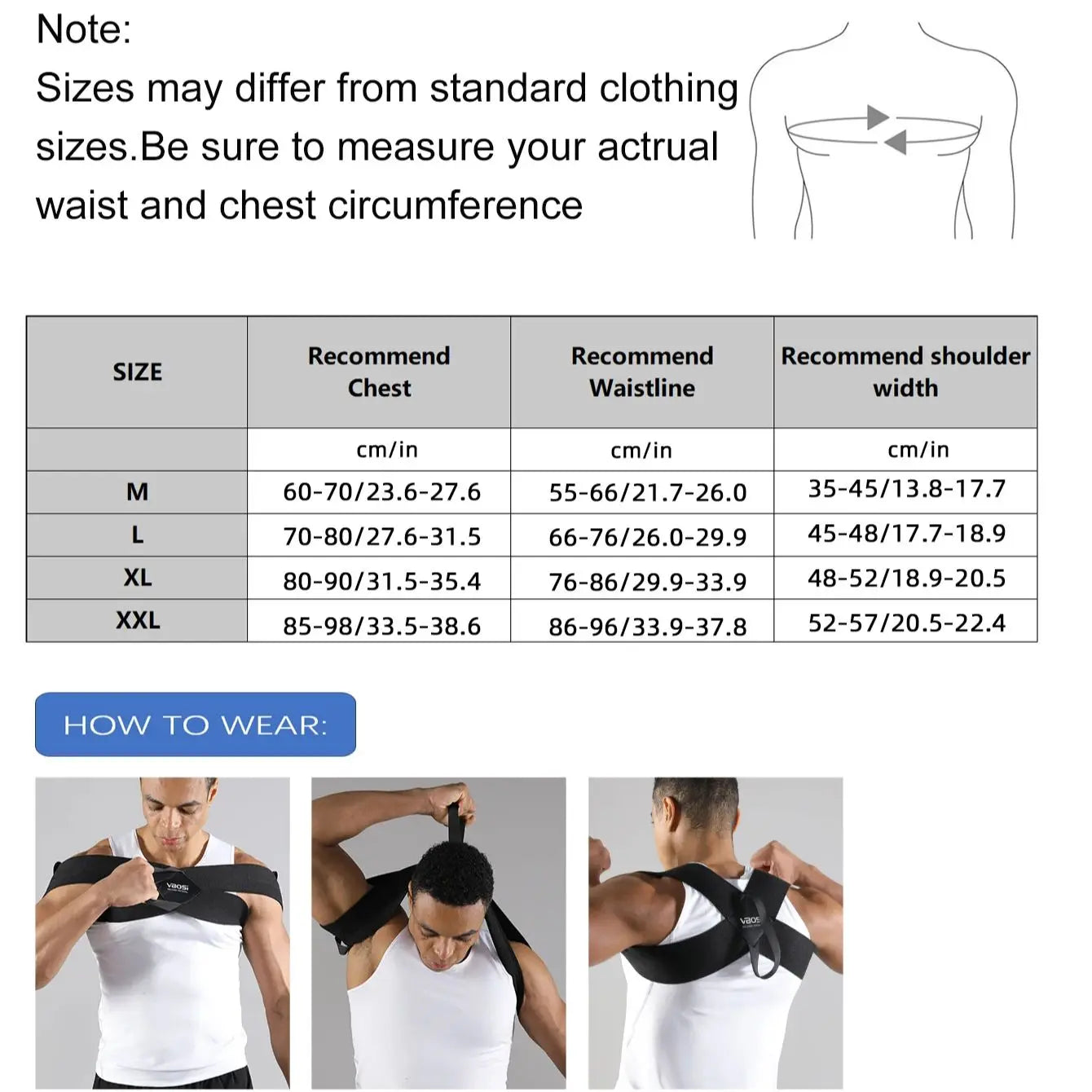 Adjustable Posture Corrector Belt
