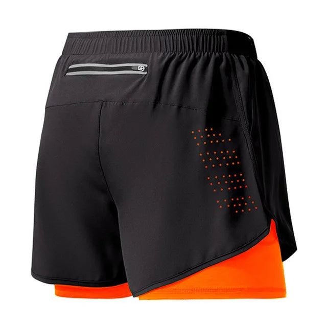 Quick-Dry Double Layer Running Shorts