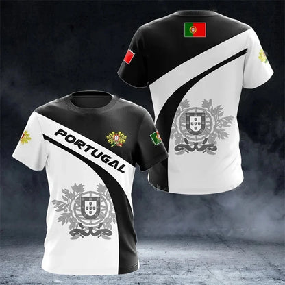Portugal Flag 3D Graphic Tee