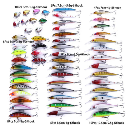 Complete Fishing Lures Tackle Set