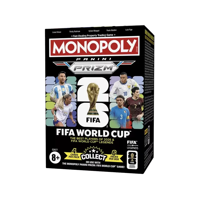 Monopoly Panini Prizm FIFA World Cup 2026 Trading Card Box