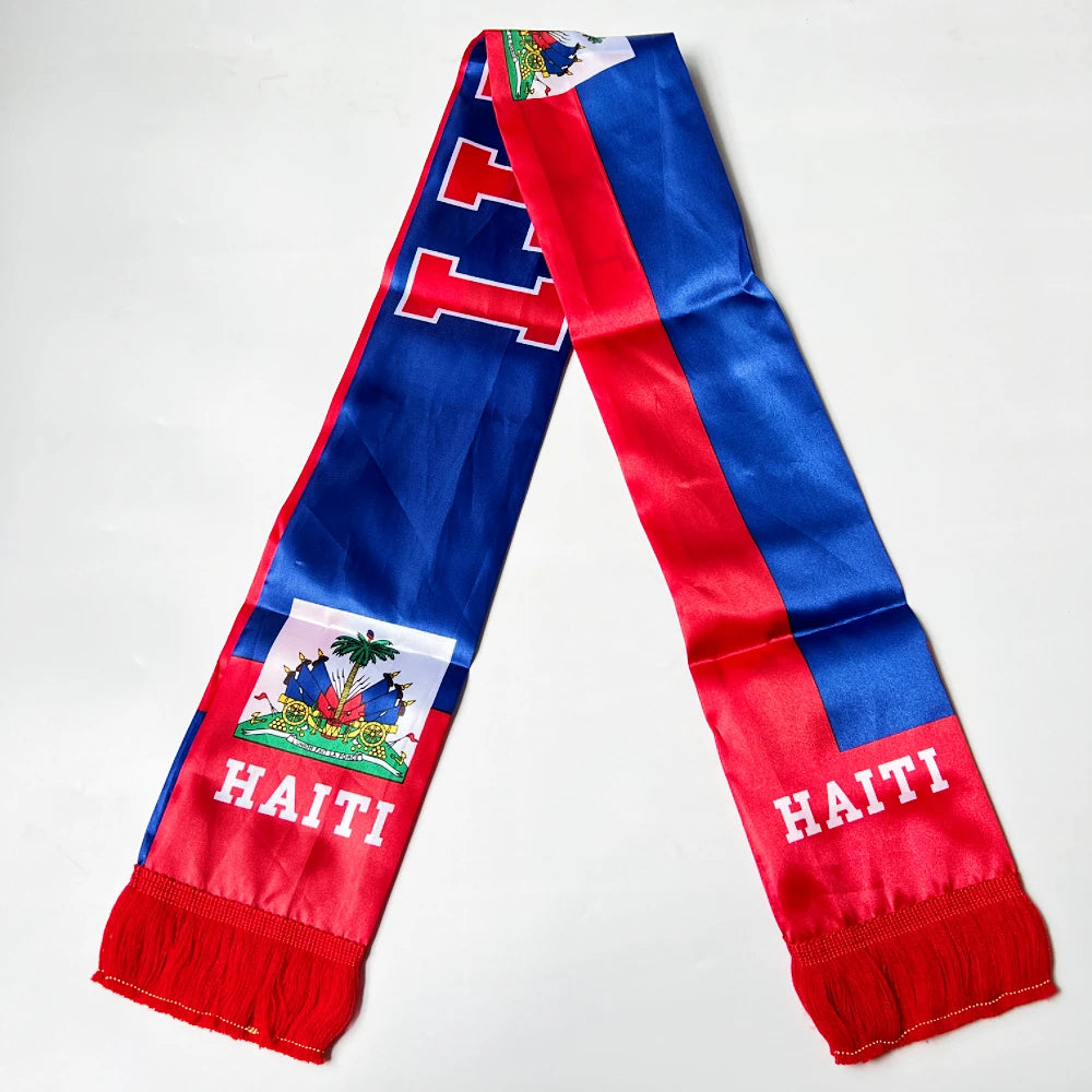 Haiti Norway Double-Sided Flag Scarf