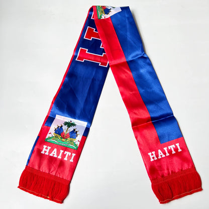 Haiti Norway Double-Sided Flag Scarf