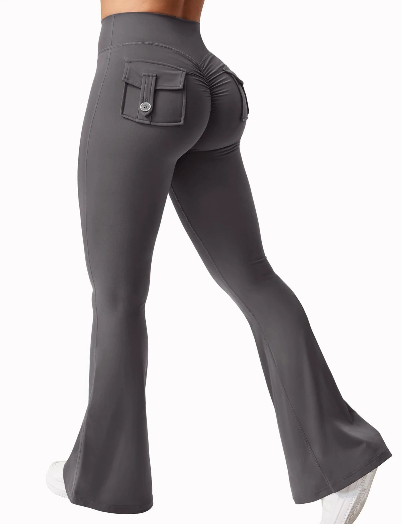 Women’s Flared Yoga Pants – High-Waist Bell-Bottom Workout Leggings