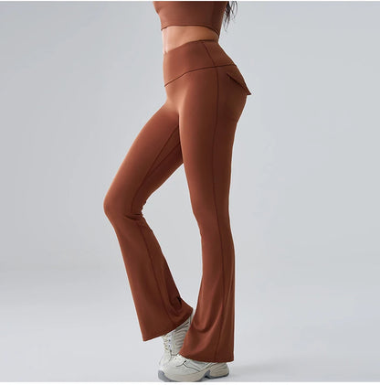 Women’s Flared Yoga Pants – High-Waist Bell-Bottom Leggings