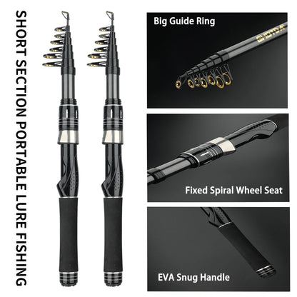 Portable Telescopic Fishing Rod Kit
