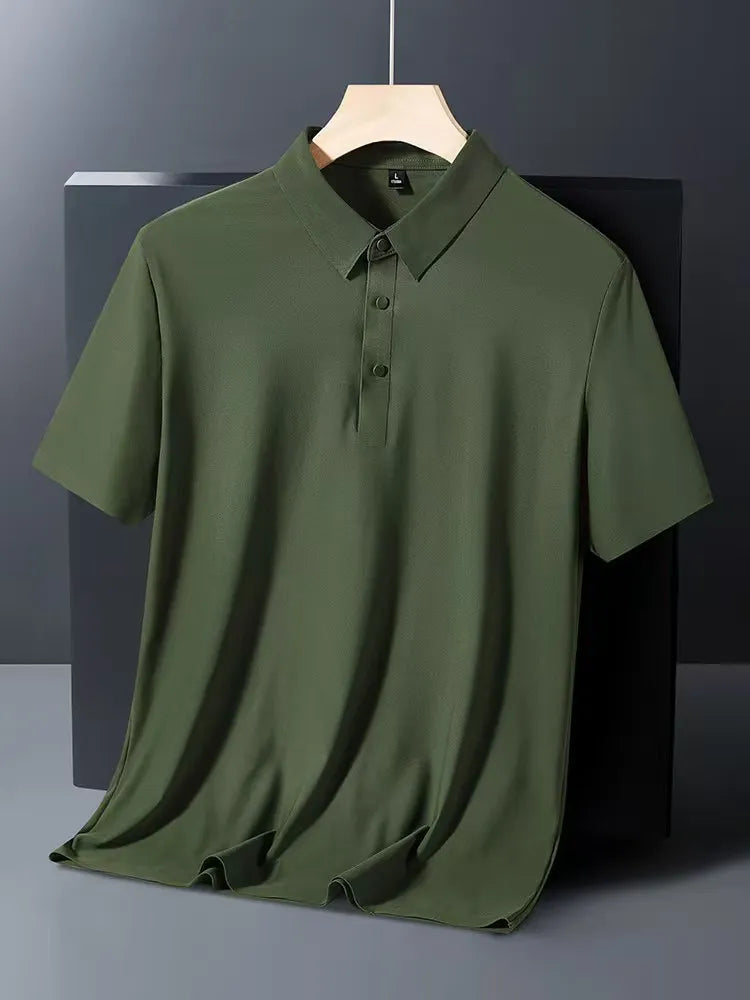 Premium Ice Silk Polo Shirt