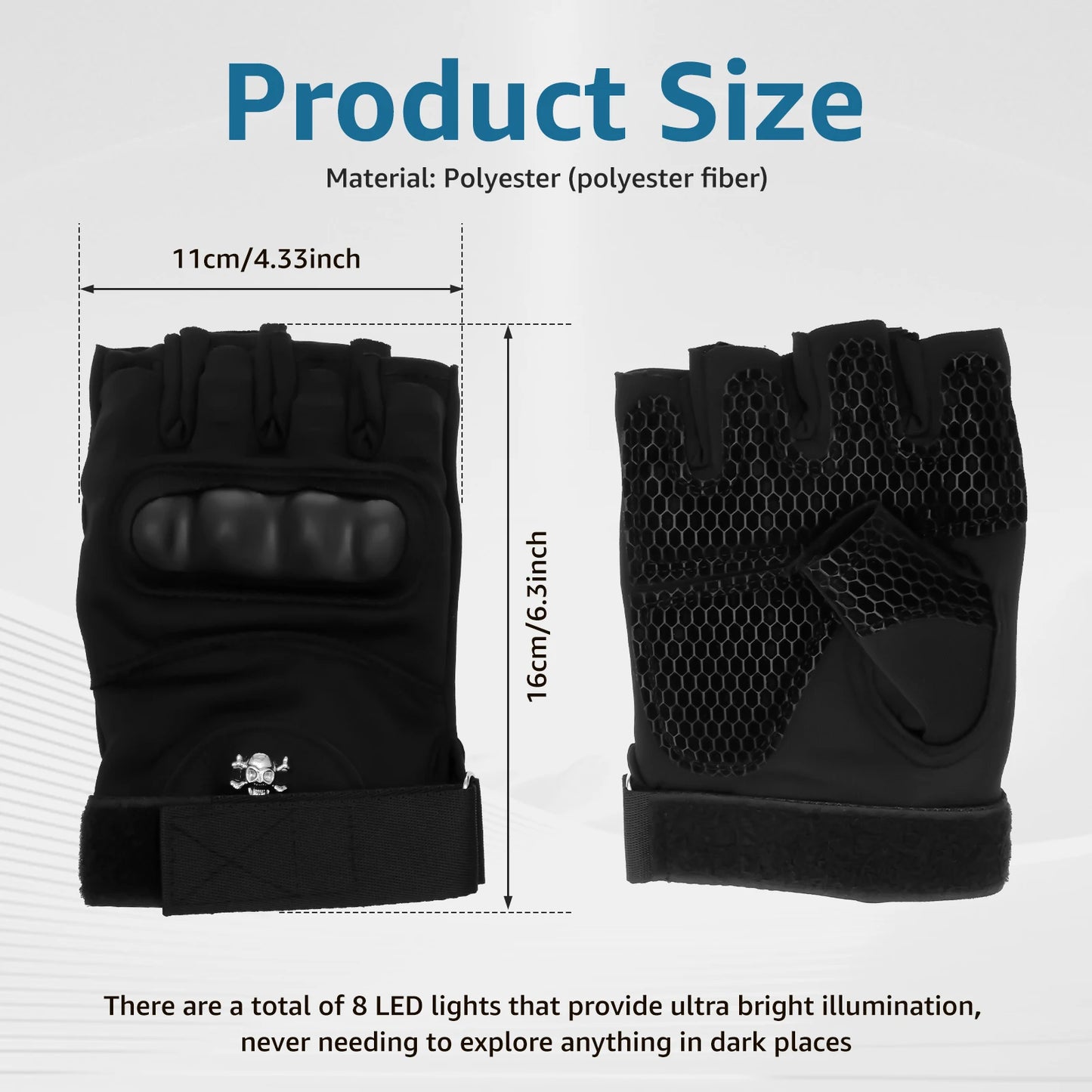 LED Hands-Free Flashlight Gloves